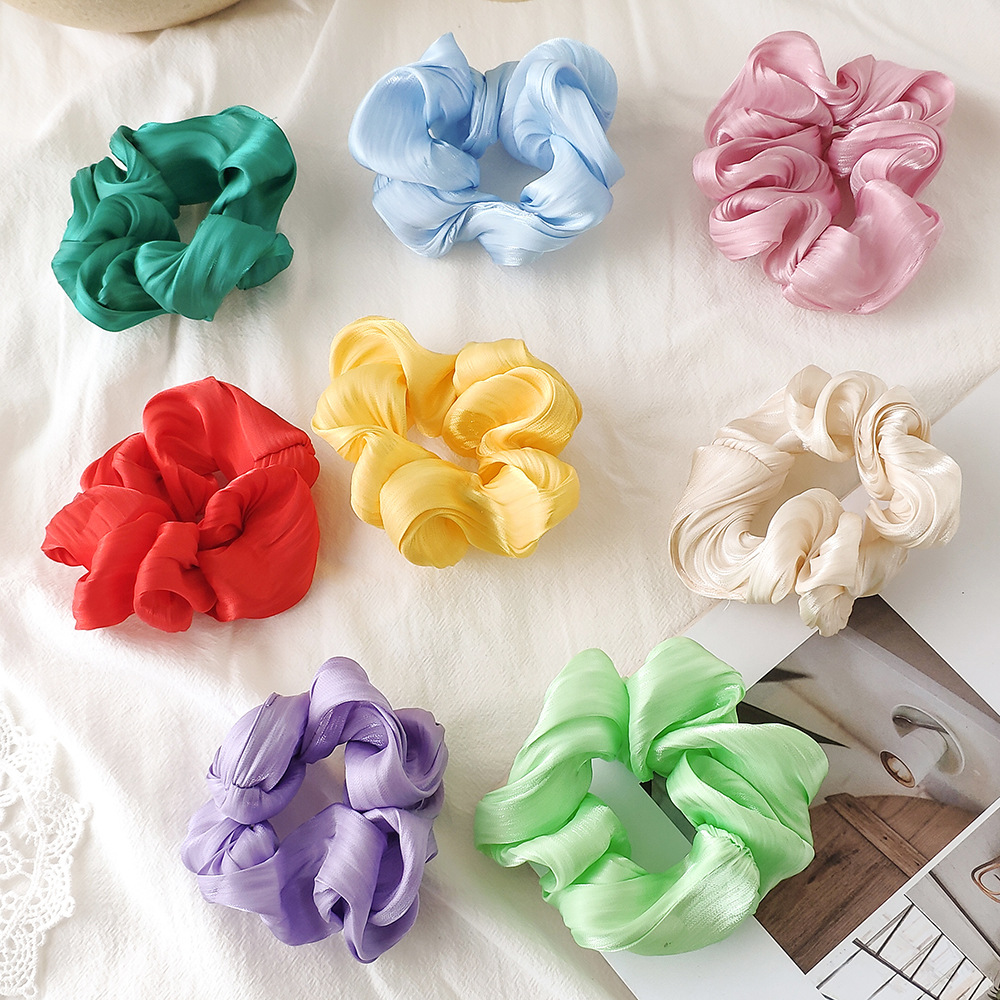 The new French satin hair circle solid c...