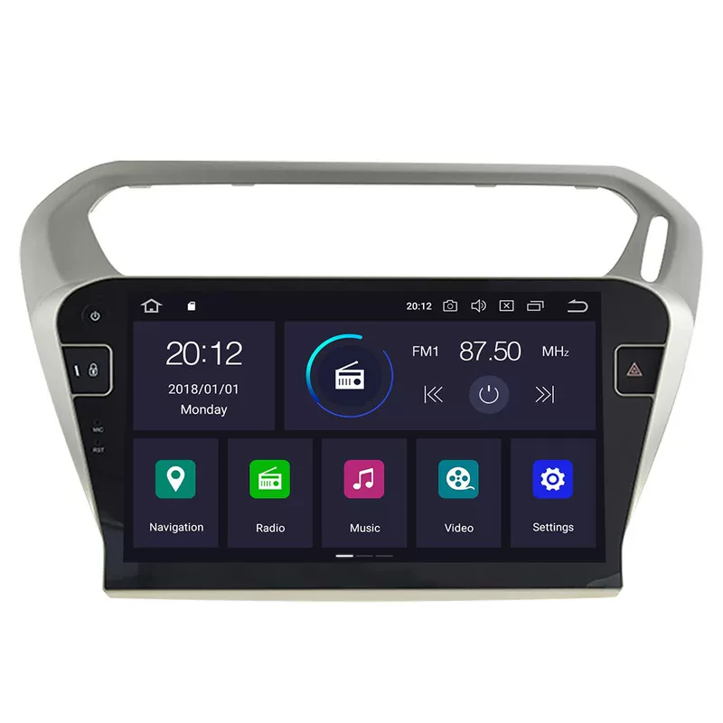 Подходит для Peugeot 301 Citroen Alishe 2014-2017 10,1-дюймовый Android большой экран навигации