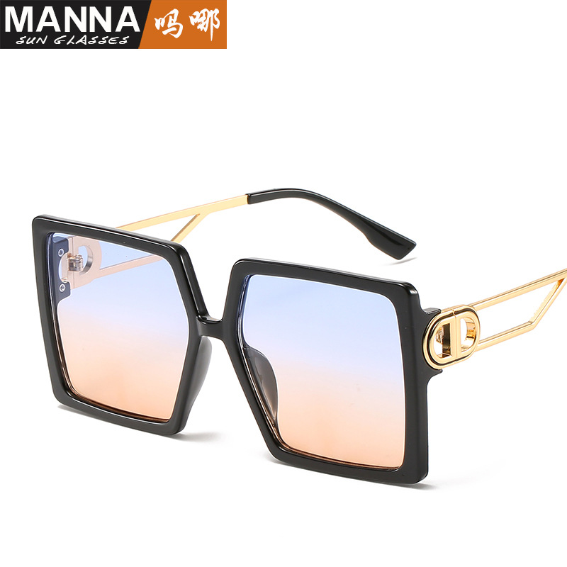 Personalized Large Frame Sunglasses Anti UV Glasses