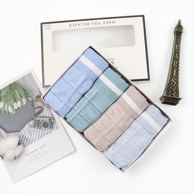 微商直播爆款王者壹號超大彈力透氣無痕彩棉男士四角內褲工廠直銷