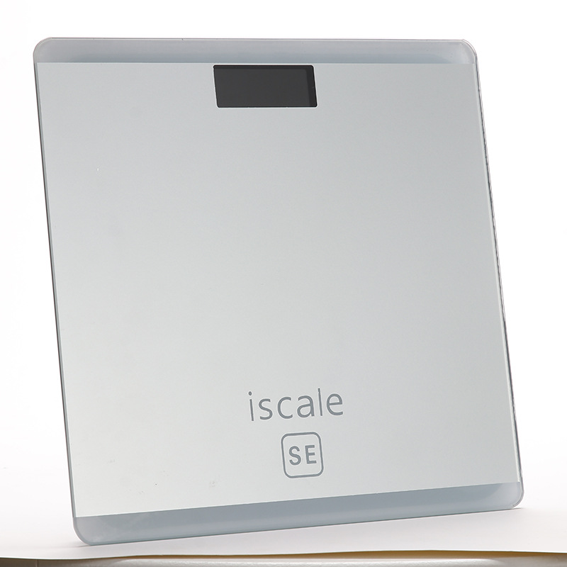 Color cuadrado 26cm Escala electrónica escala de peso escala del cuerpo escala de vidrio templado logotipo impreso joyería tienda de regalos