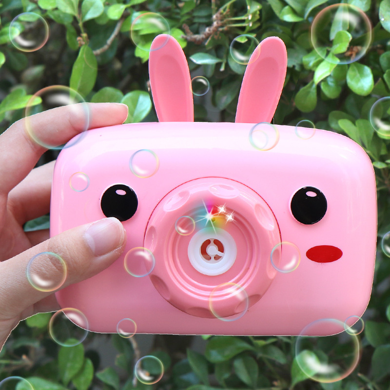 抖音同款电动吹泡泡机网红少女心儿童玩具照相机全自动泡泡枪女孩|ms