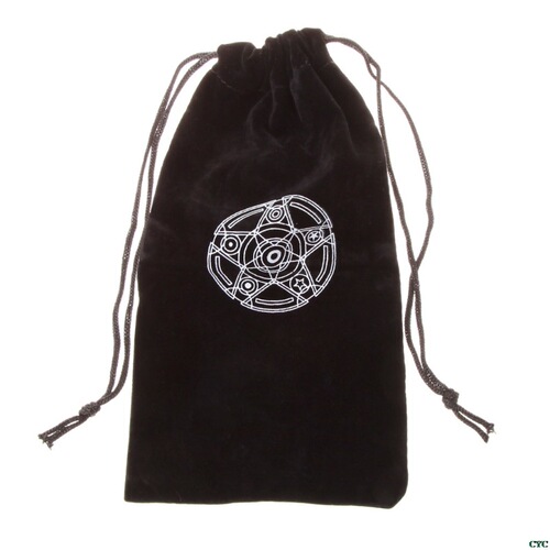 Six-pointed star tarot bag, tarot card bag, velvet drawstring bag, 19X10 cm, popular cross-border tarot accessories