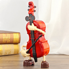 YL2016 Violin Guitar Music Box Music Box Swing Violin Person Classical Nostalgic Retro Style Gift