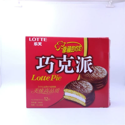 Южная Корея оригинальный импорт Lotte шоколад офисный офисный полдник 336 г один кусок
