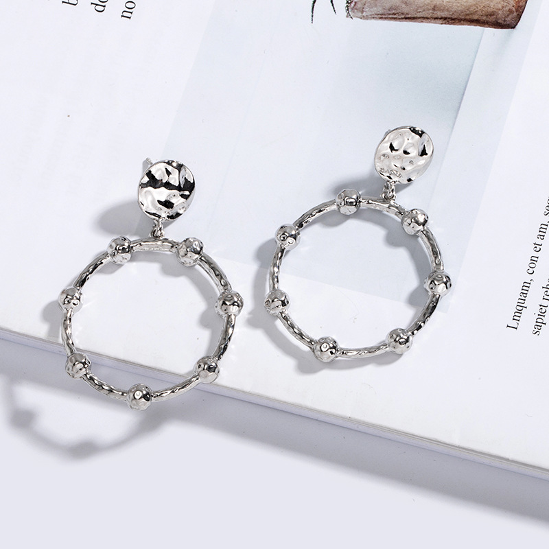 New Simple Alloy Round Earrings display picture 5