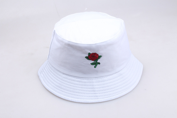 Unisex Simple Style Rose Wide Eaves Bucket Hat display picture 10