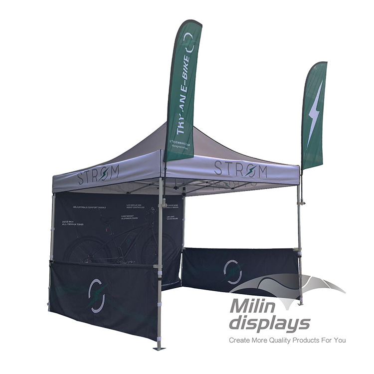 工厂直销热转印帐篷布 3*3米广告铝合金折叠帐篷促销展览沙滩帐篷