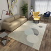 Factory direct selling living room carpet geometric pattern European -style bedroom ground pad can machine washing carpet customization