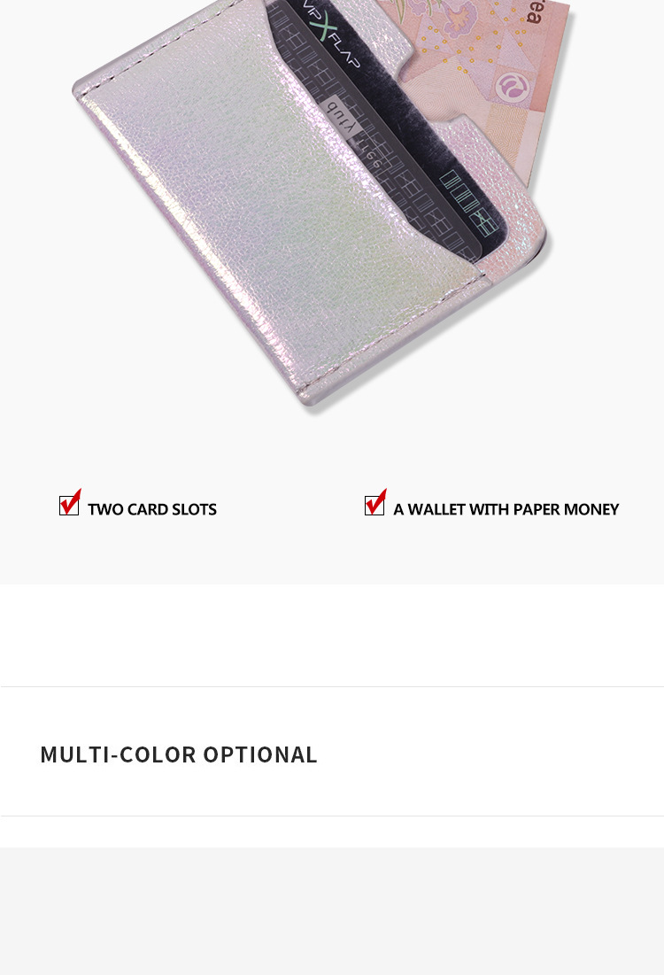 الأزياء جديد الليزر الملونة سيدة بطاقة حامل بطاقة الأعمال حامل محفظة display picture 11