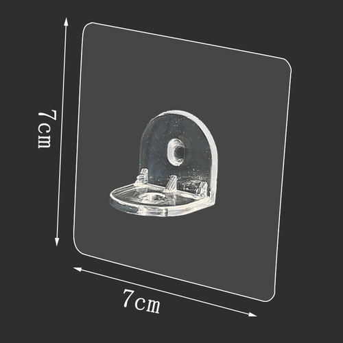 Wardrobe partition layer fixed and pasted hook plate holder without punching, super load-bearing, traceless, nail-free bracket, household artifact
