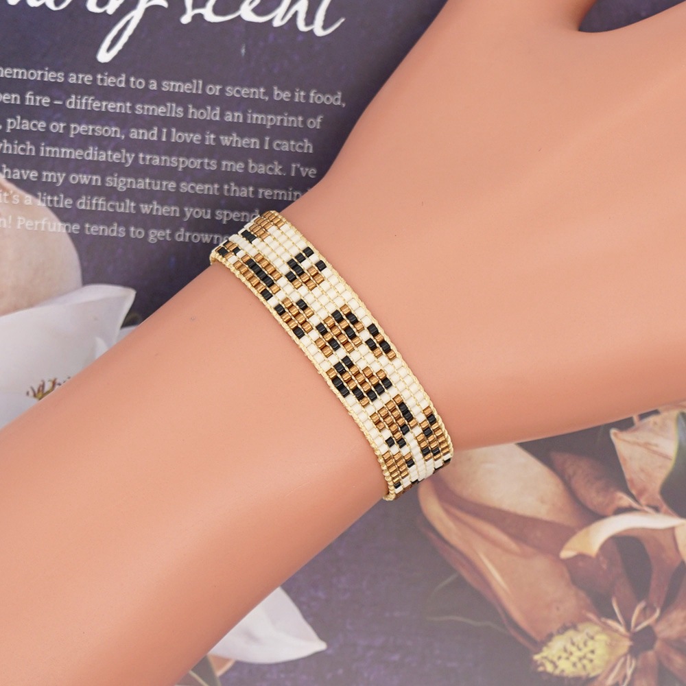 einfache Mode Retro ethnischen Stil groe Farbe Leopard breites Armbandpicture13