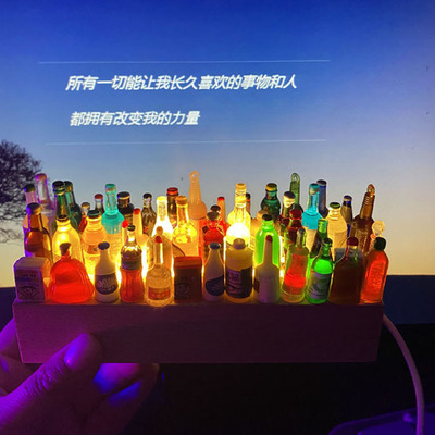 DIY The wine bottle Nightlight vehicle Decoration Bedside Decoration Decorative lamp Office bar Noctilucent decorate