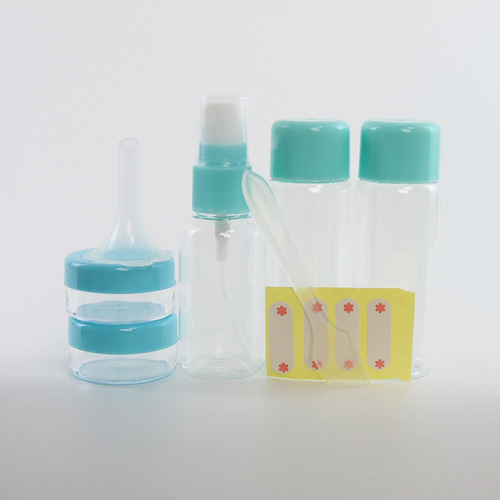 Travel Empty Bottle Set Spray Bottle Lotion Bottle Shampoo Cream Bottle Cosmetics Travel Sub-Bottle Factory Direct Sales