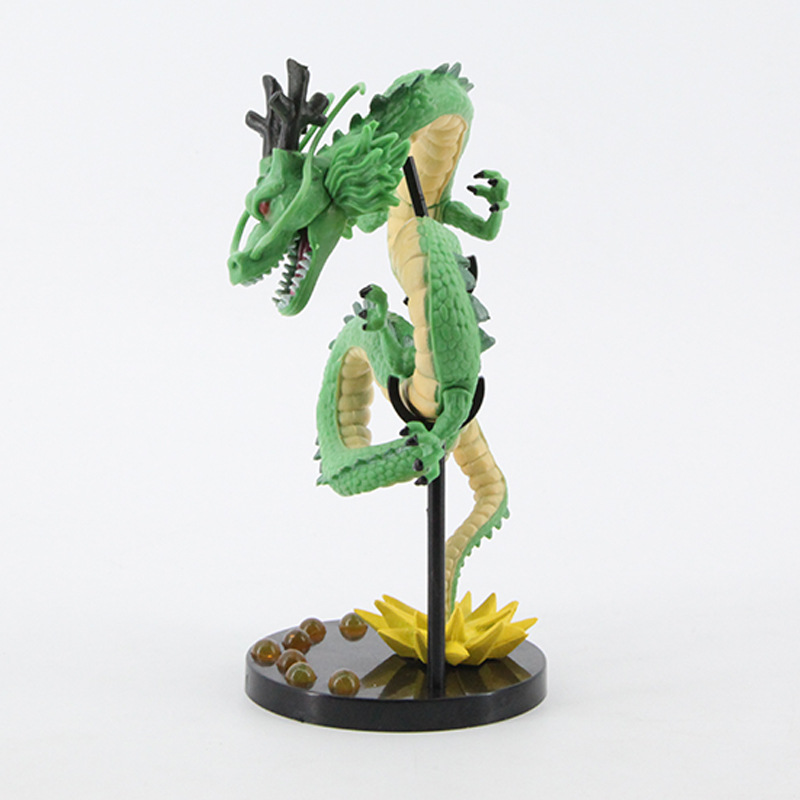 Dragon Ball Z versión teatral de WeChat MEGA7.5-Decoración de Dragon Ball hecha a mano de dragón de pulgadas con decoración de paisaje en caja base