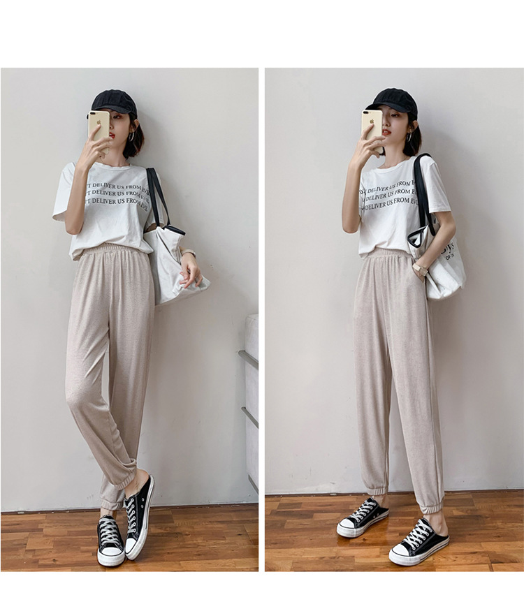 Pantalon léger femme en coton - Ref 3430172 Image 23