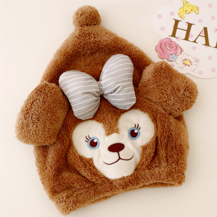 Cartoon hair towel, dry shower cap