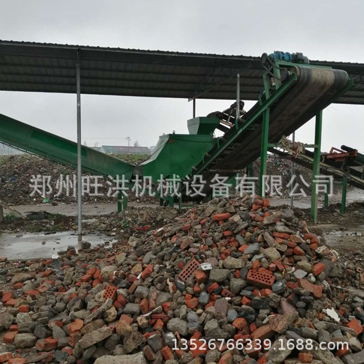 生活垃圾破袋机 建筑大件垃圾分拣处理设备 100吨陈腐埋填分拣机