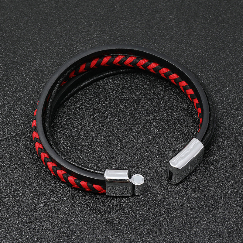 fashion creative multilayer leather bracelet