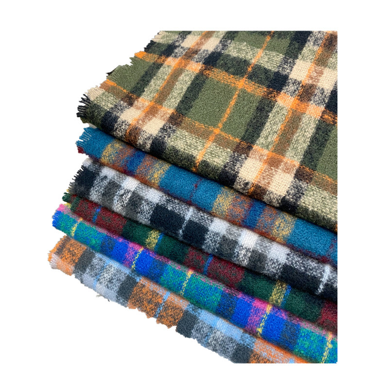 Plaid Cashmere Scarf display picture 2