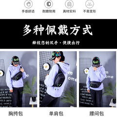 廠家直銷尼龍腰包大容量跨境單肩斜挎包戶外多功能定製防水休閒包