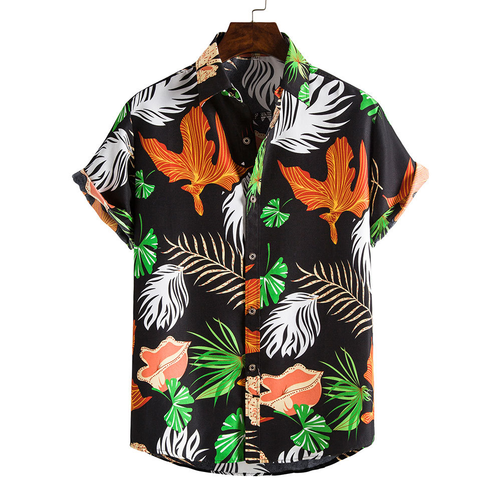 Men's Ditsy Floral Blouse Men's Clothing display picture 55