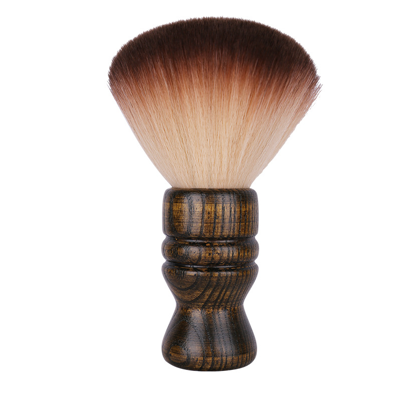 Peluquería cepillo de pelo cepillo de poste de pelo suave pelo sólido madera retro solo cepillo de pelo corte de pelo cepillo de cuello lote de generación de cabello herramientas de belleza