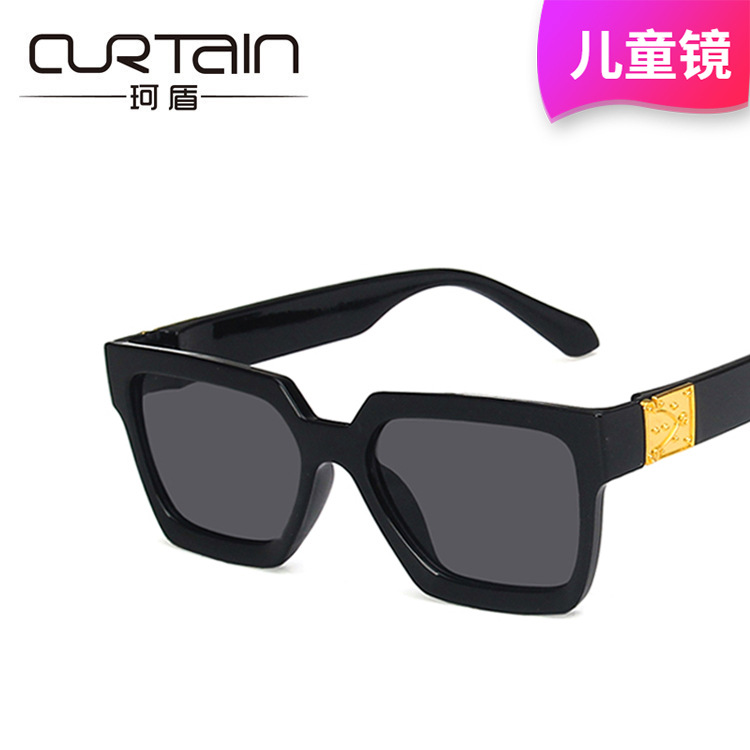 Square children's sunglasses 2020 new tr...