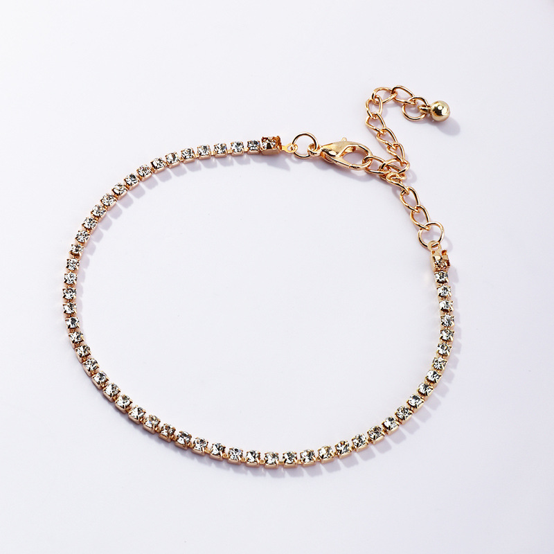 Fashion Simple Thick Chain Bracelet 5 Set display picture 6