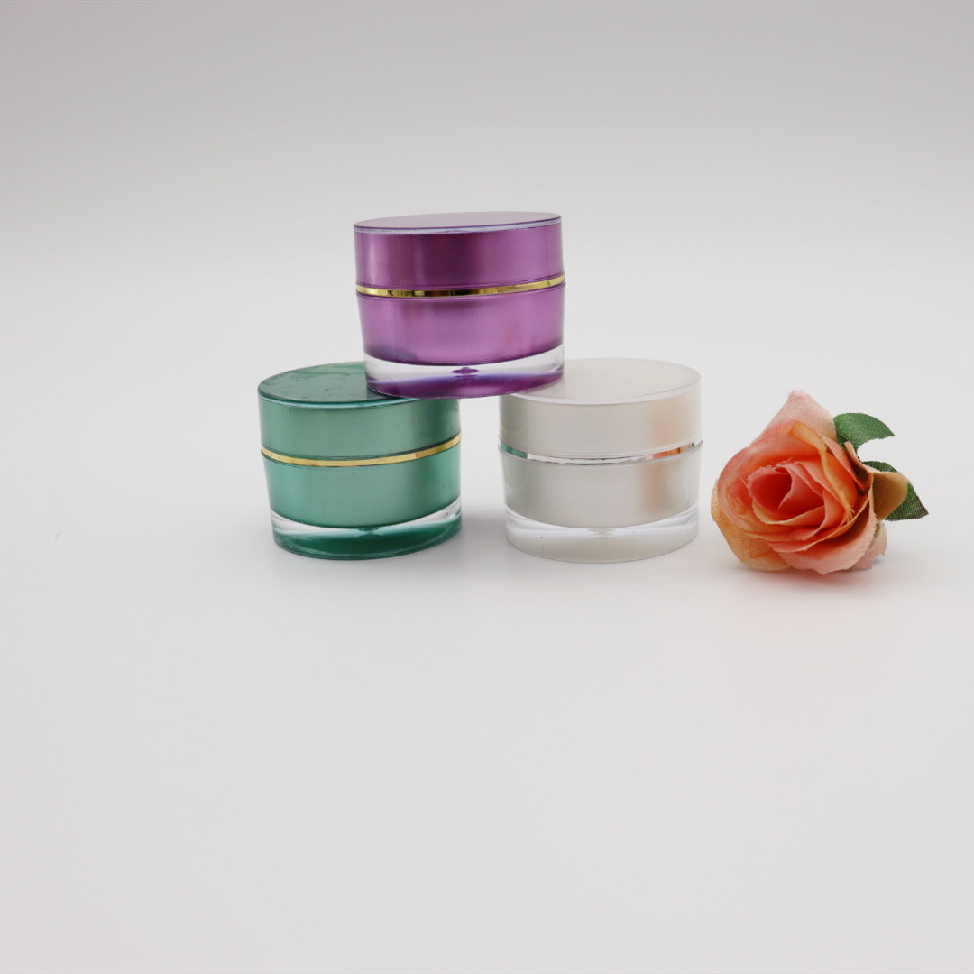 现货5g10g15g20g 亚克力美甲油胶拉丝美甲罐彩绘胶宽口罐小样瓶子