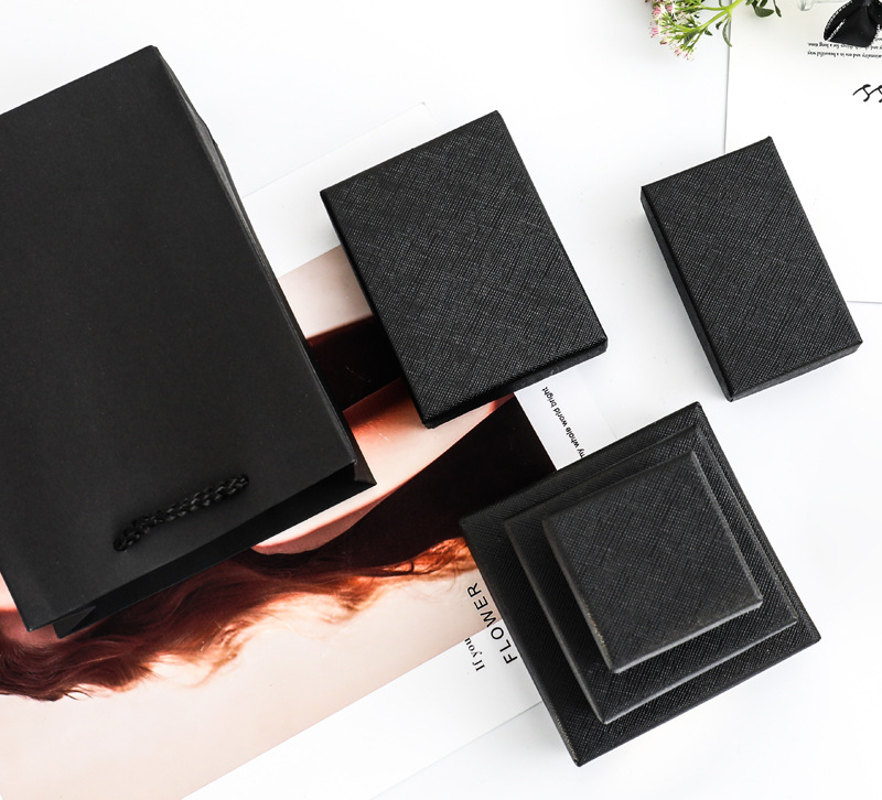Fashion Style Fashion Plaid Solid Color Paper Jewelry Boxes 1 Piece