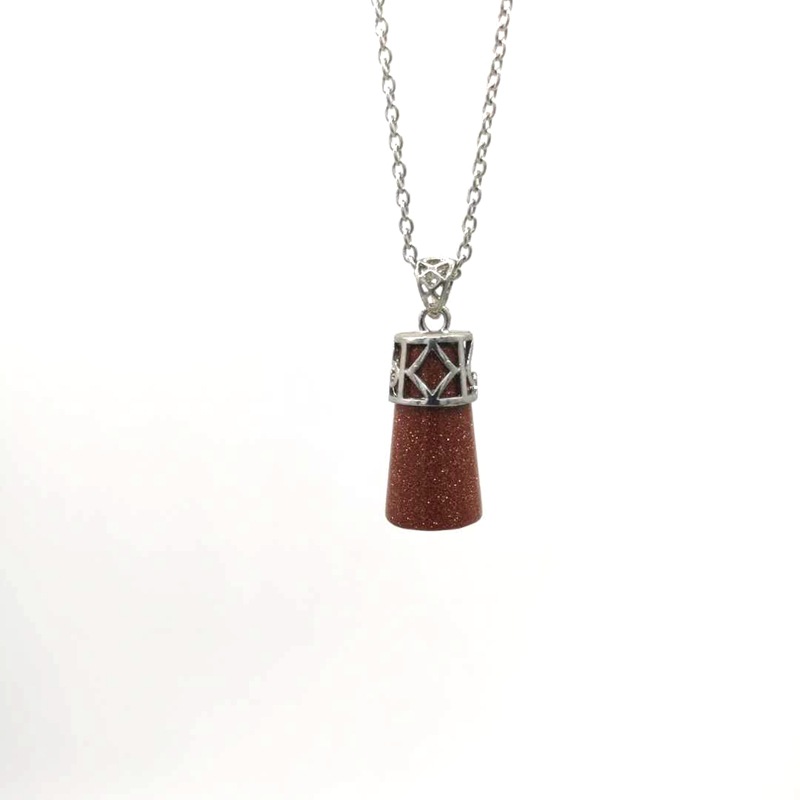 Fashion Water Droplets Copper Plating Natural Stone Pendant Necklace 1 Piece display picture 49