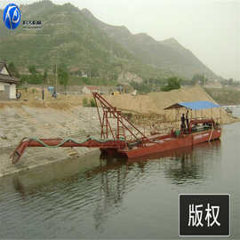 尼日利亚河道抽沙船 射吸式抽沙挖沙船 200方采砂设备图片