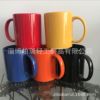 Gift cup Zibo manufacturer solid color coffee cup riccular logo ceramic gift cup