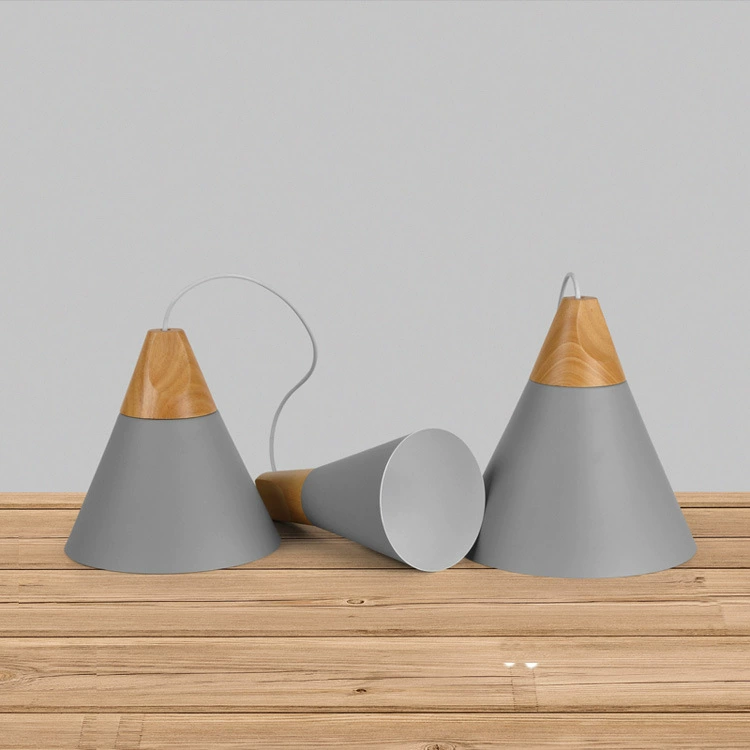 Scandinavian minimalistic retro coffee bar ceiling lamp, creative lampshade