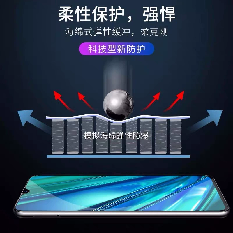 Совместимый OPPO A92S гидравлическая мембрана Find X2 PRO защитная плёнка для мобильного телефона Realmex HD мягкая плёнка полная экранная для Reno