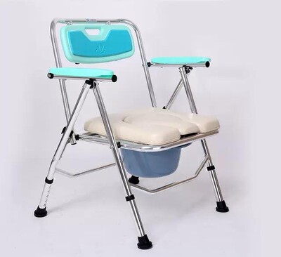 老人坐便椅 铝合金座厕椅孕妇洗澡椅免安装 折叠式坐便器