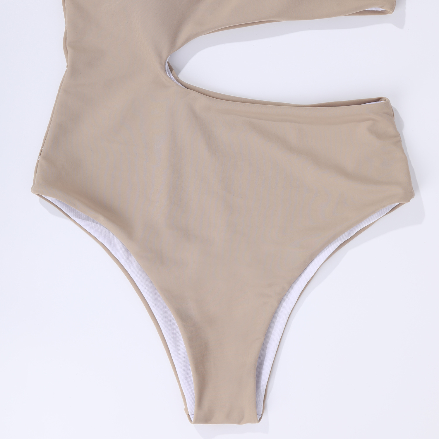 Solid Color One-piece Waist Hollow-out Swimsuit in One Piece Swimsuit