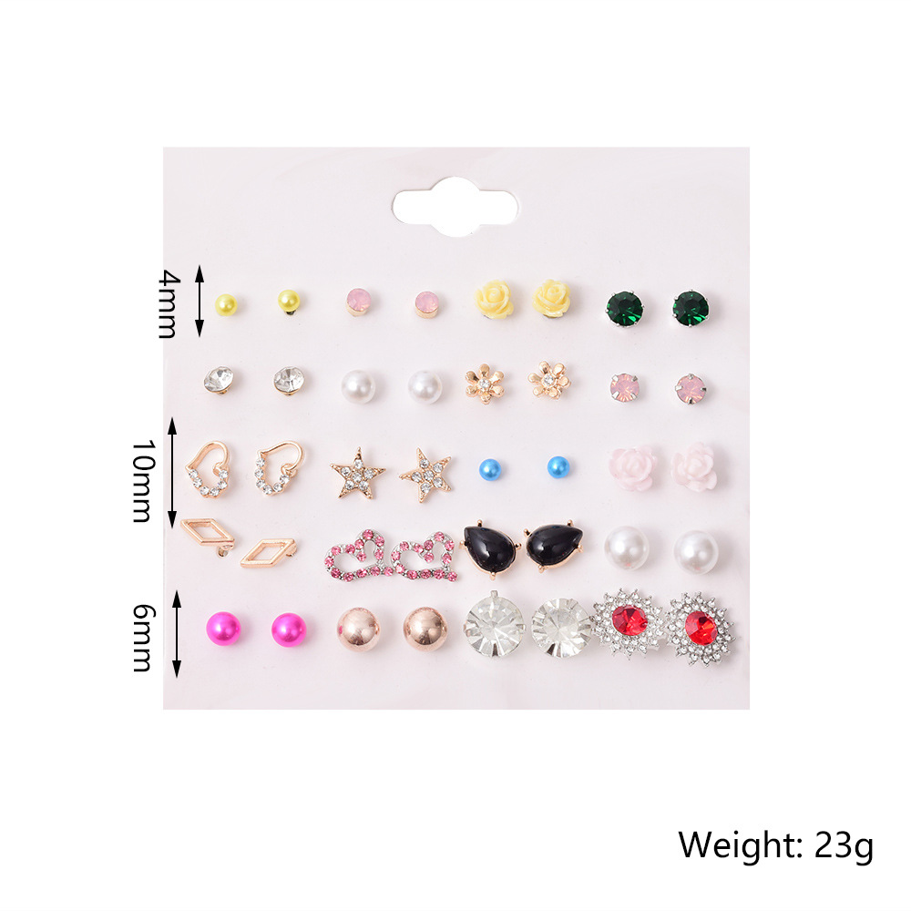 Ensemble De Boucles D&#39;oreilles En Alliage De Mode display picture 1