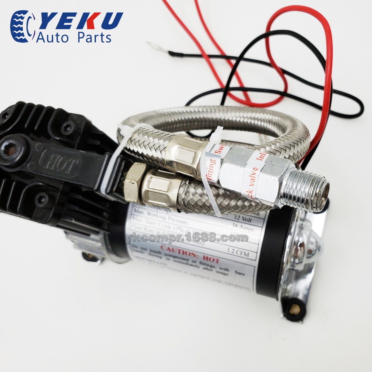 12V130psi车载充气泵小型迷你空压机气泵