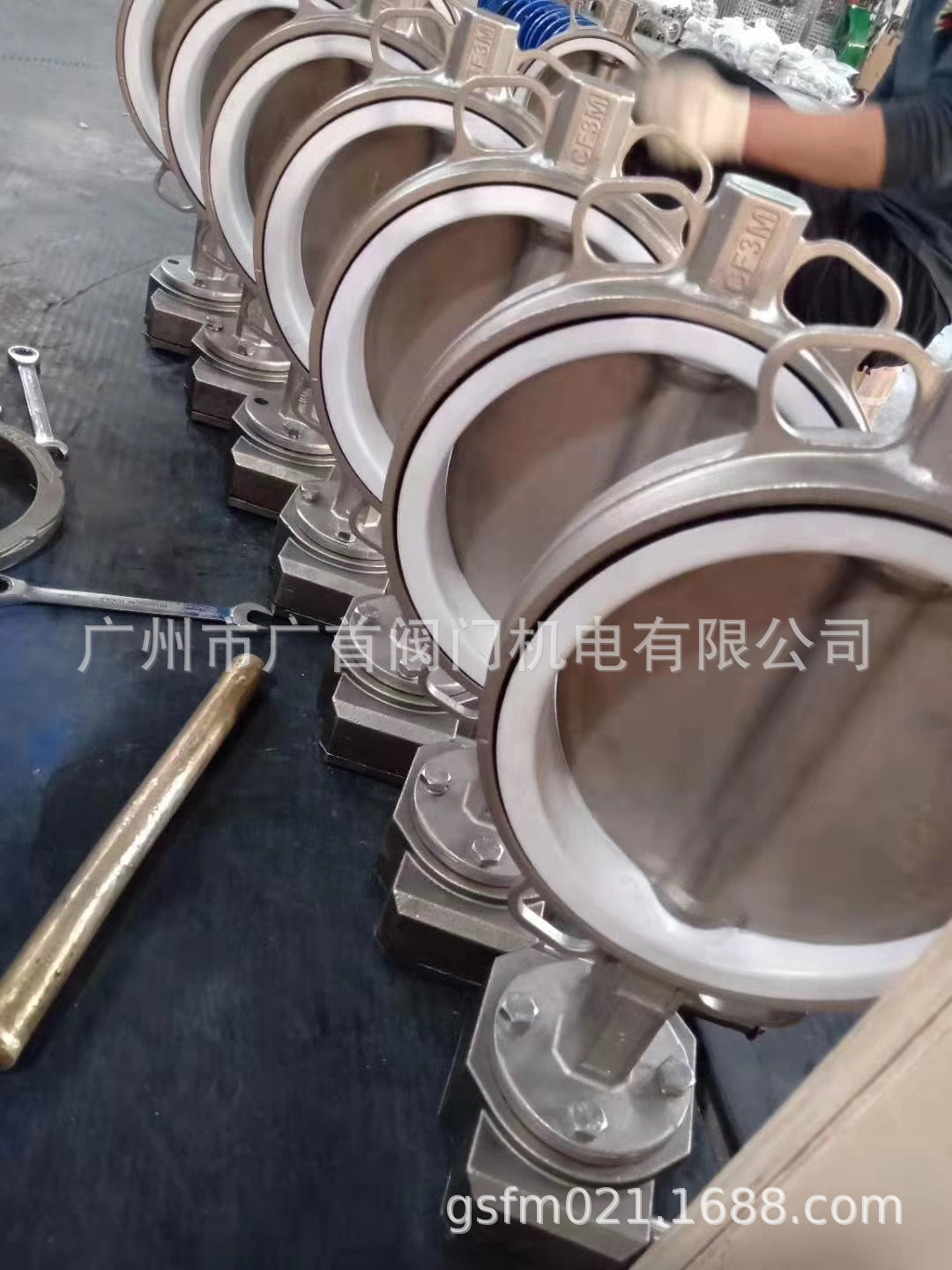 不锈钢衬四氟蝶阀D371F16P真空对夹式蝶阀 不锈钢硬密封蝶阀