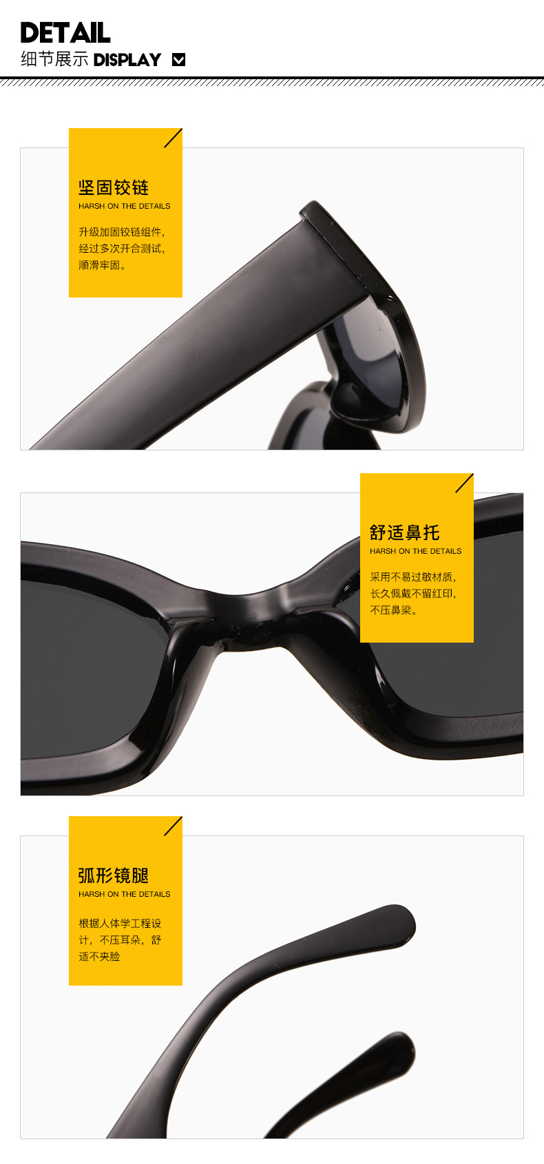 Candy Color New Hip-hop Style Retro Sunglasses display picture 14