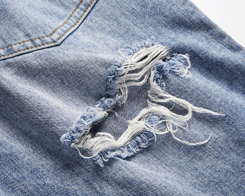 Men's Ripped Jeans Distressed Washed Deconstructed Denim Trousers_voghion.com