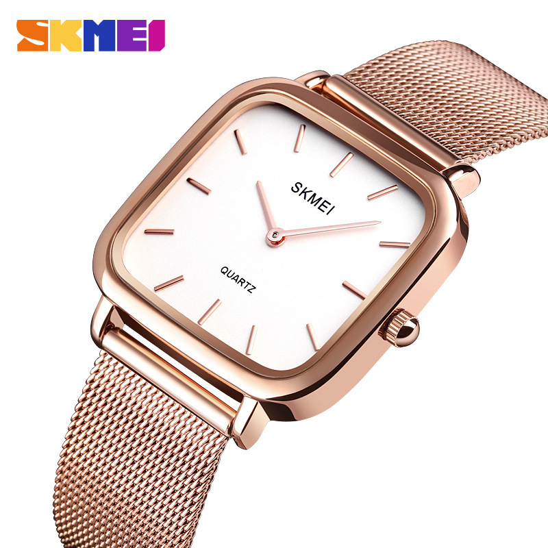 Skmei skmei mujer estudiante estilo coreano simple moda popular reloj mujer color tejido reloj de cuarzo 1555