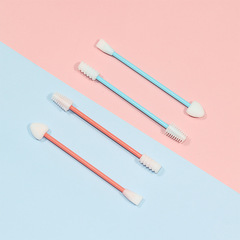 Cross-border new all-in-one silicone cotton swab stick, reusable cosmetic cotton swab, double-ended silicone cotton swab stick