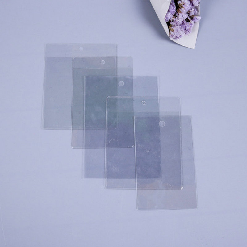 PVC 透明银行卡套 服装吊牌套 渔具袋 工作证 校讯通 二维码卡套