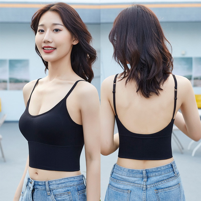 플러스 사이즈 카카 같은 스타일 대형 U 자 모양의 아름다운 등 브래지어 섹시 포장 가슴 속옷 아니 스틸 링 스포츠 조끼 슬링 튜브 탑