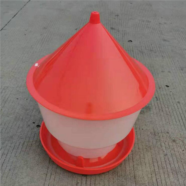 El barril de alimentación automático para las aves de corral con el plástico de la tapa espesa el canal de alimentación para el pollo, el pato y el ganso
