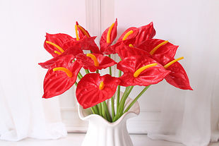Factory Direct Sales Decoration Simulation High imitation PU mini palm simulation flower feels flower dining table flowers and flowers