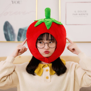 Wholesale ins tomato headgear Tomato Cherry tomatoes hat photo props photo props plush headgear